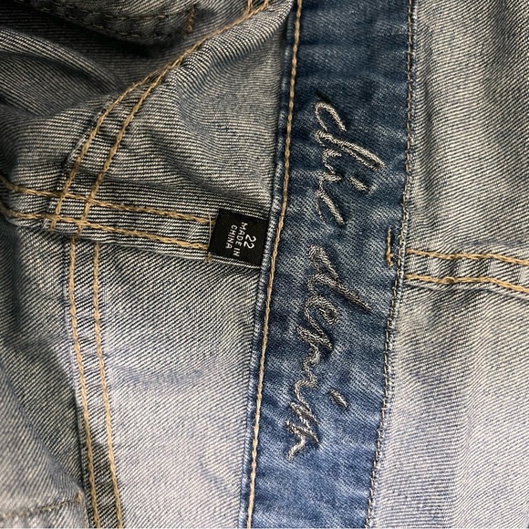 City Chic Denim Overalls with Pocket Detail Lot 7 - Picture 3 of 4